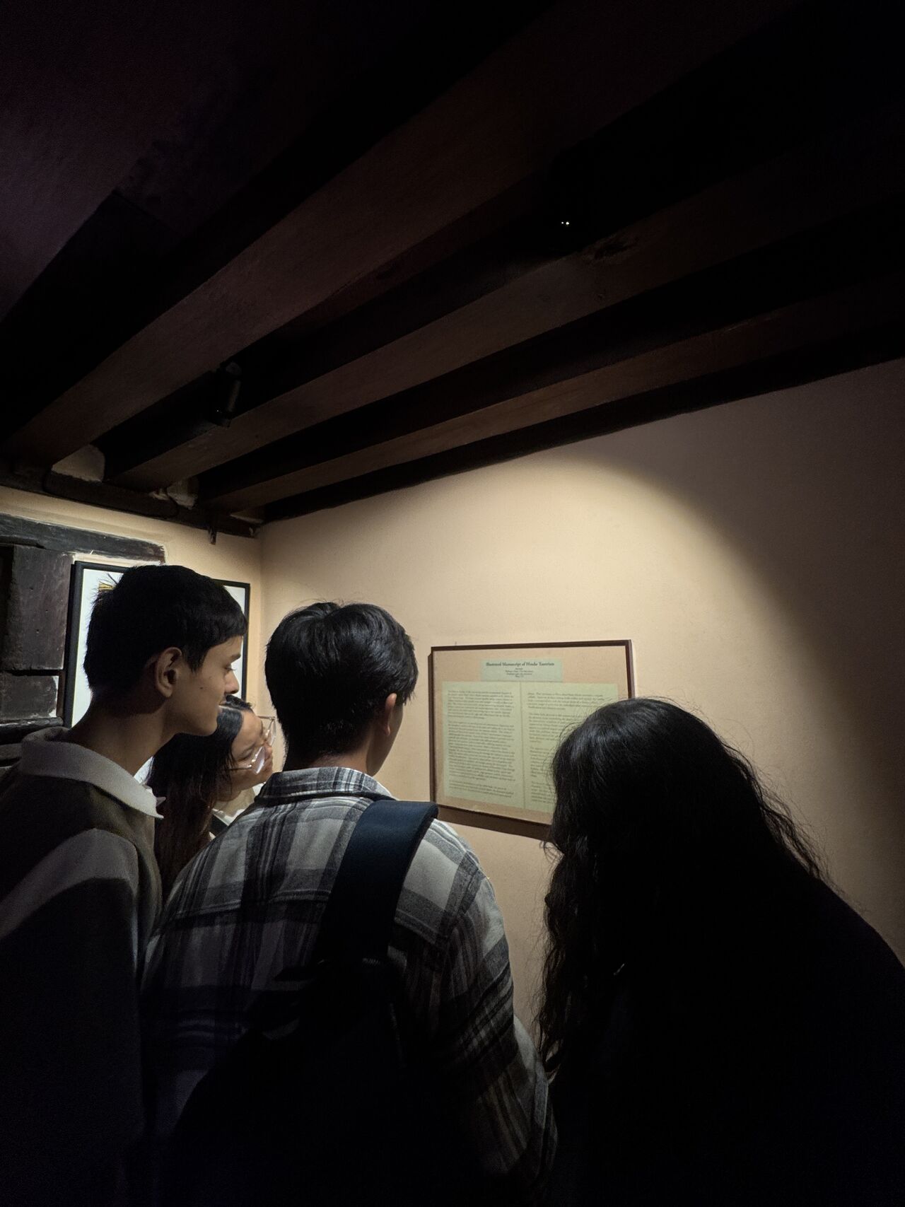 Stories on the wall.